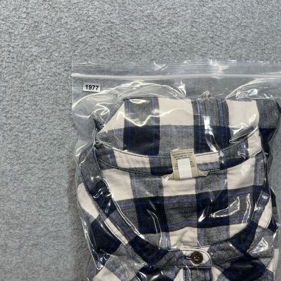 Duluth Trading Flannel Tunic Shirt Women’s 2XL Blue Gray White Plaid 31702 - Picture 10 of 10
